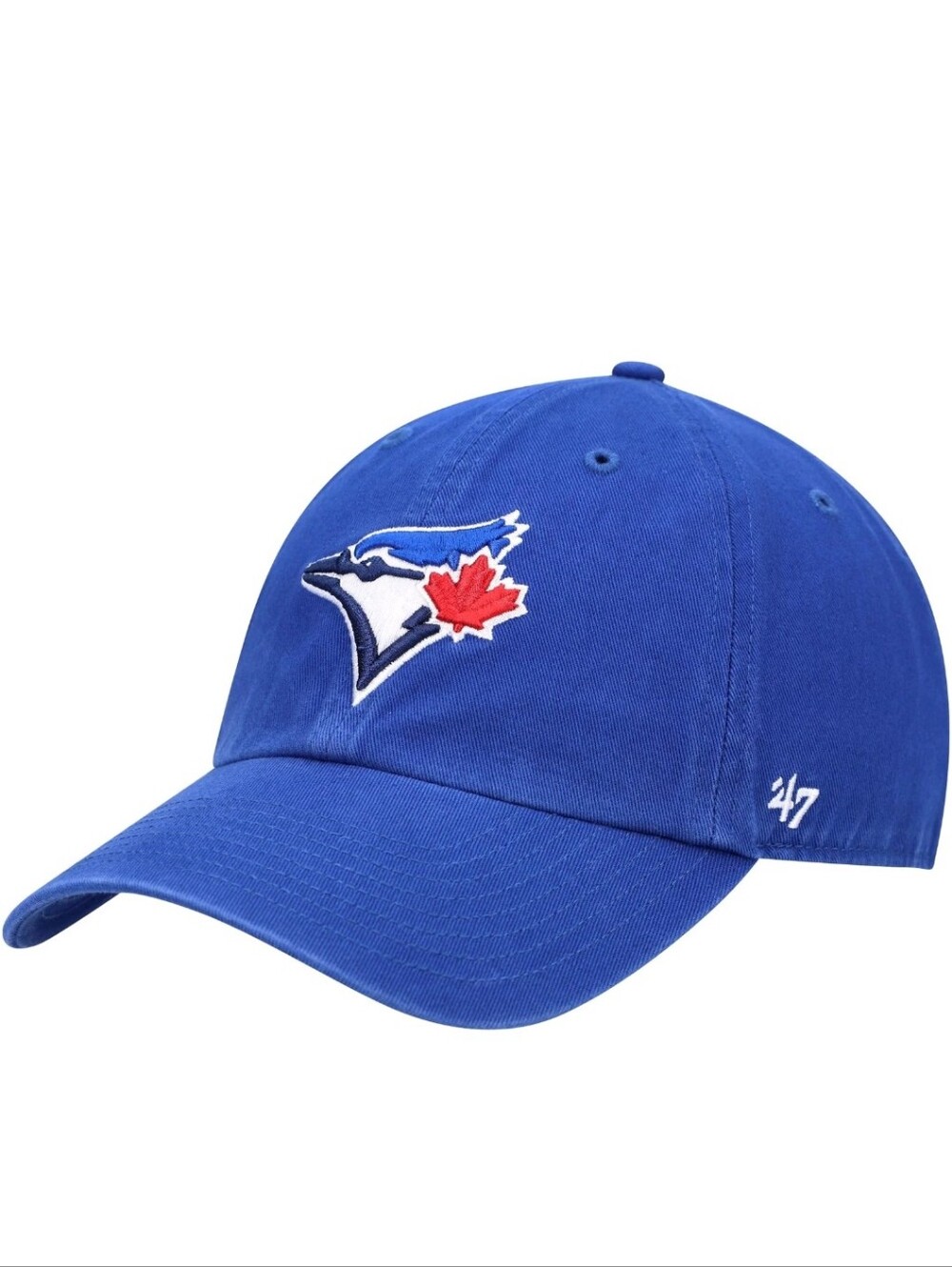 Men's '47 Royal Toronto Blue Jays Clean Up Adjustable Hat Baseball Strap Back